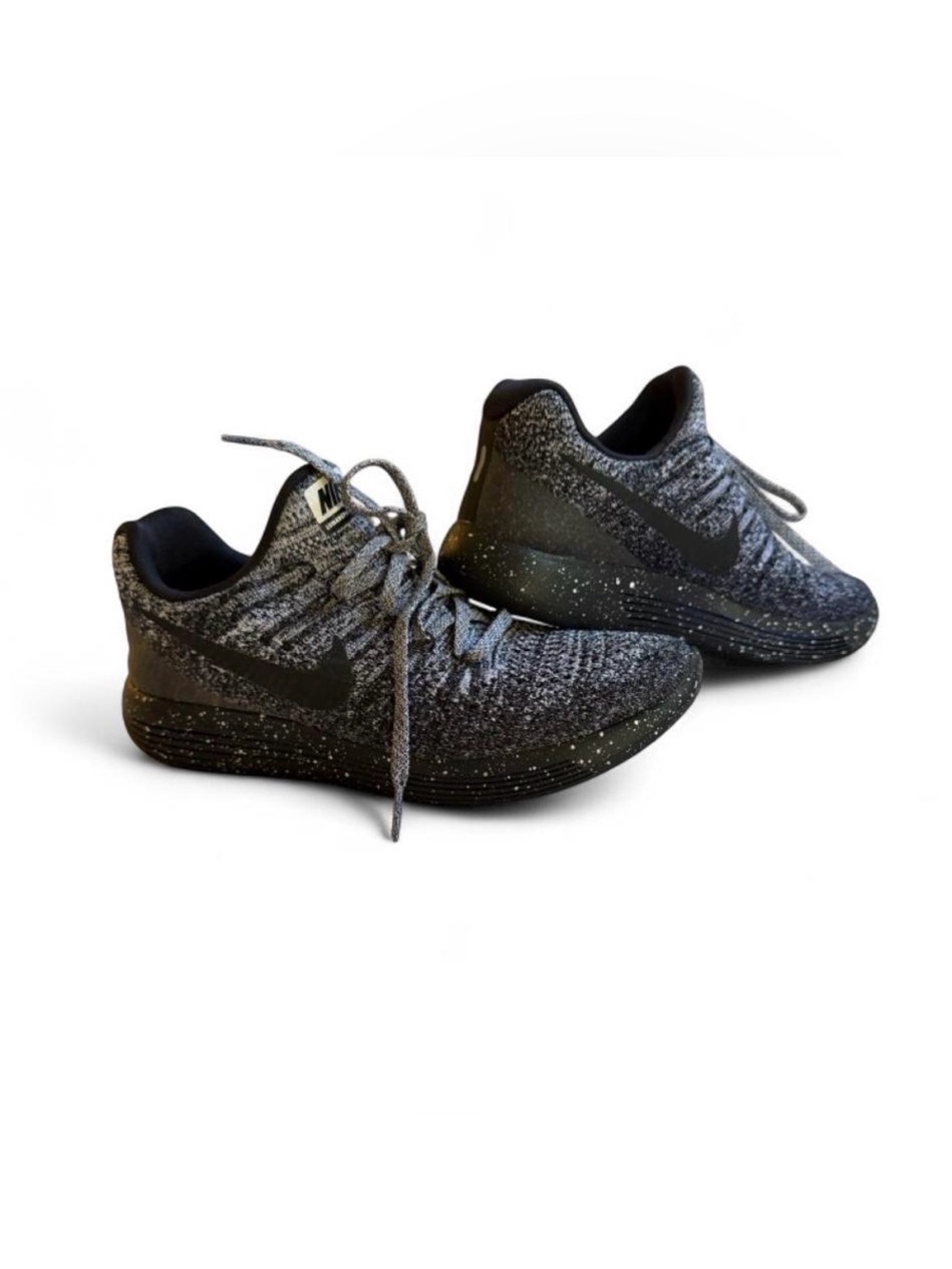 Nike lunarepic knit 2 black amd gray women’s sneakers